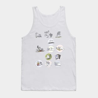 Funny Simon's Cat Tank Top